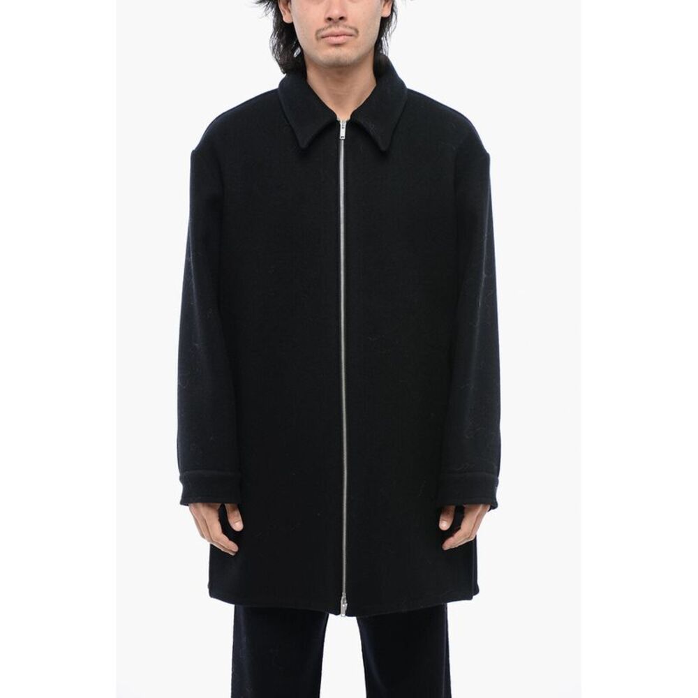 Wool Coat With Zip Closure